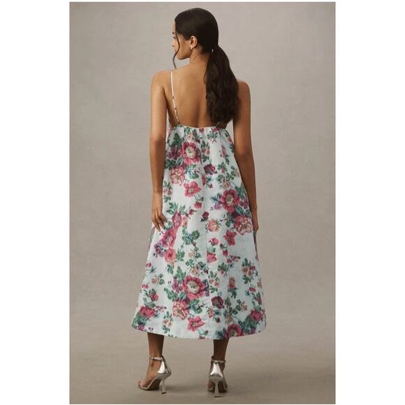 NWT BHLDN Sophia Apron Top Jacquard Midi Dress - Picture 2 of 9